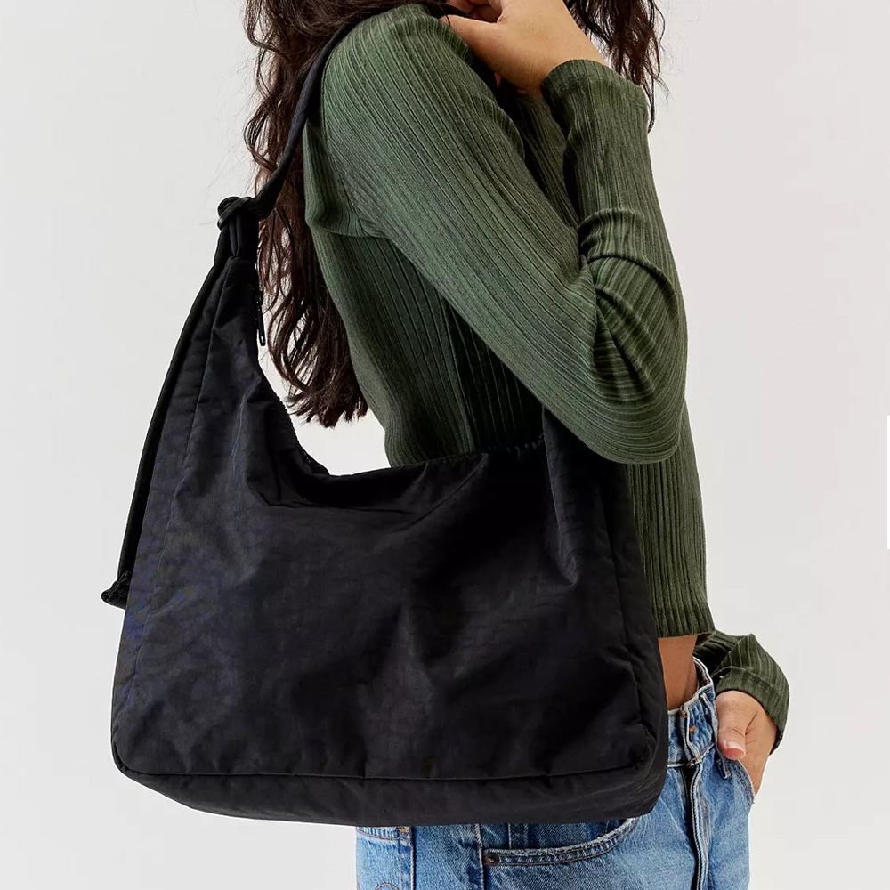 Baggu black nylon shoulder bag
